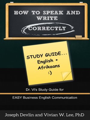 cover image of How to Speak and Write Correctly